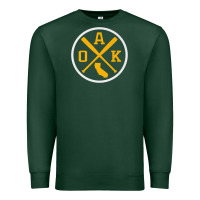 Sports Green retro oakland baseball emblem vintage oak premium Premium Sweatshirt - linhVisuals