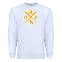 White retro oakland baseball emblem vintage oak premium Premium Sweatshirt - linhVisuals