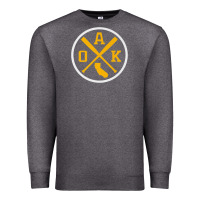 Charcoal Heather retro oakland baseball emblem vintage oak premium Premium Sweatshirt - linhVisuals