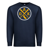 Navy retro oakland baseball emblem vintage oak premium Premium Sweatshirt - linhVisuals