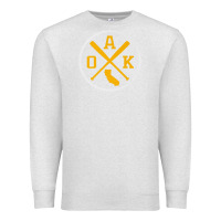 Oatmeal Heather retro oakland baseball emblem vintage oak premium Premium Sweatshirt - linhVisuals