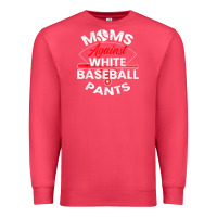 Cardinal moms against white baseball pants sport lover mothers day Premium Sweatshirt - linhVisuals