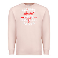 Pale Pink moms against white baseball pants sport lover mothers day Premium Sweatshirt - linhVisuals