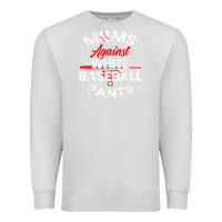 Dove Grey moms against white baseball pants sport lover mothers day Premium Sweatshirt - linhVisuals