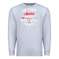 Heather Grey moms against white baseball pants sport lover mothers day Premium Sweatshirt - linhVisuals