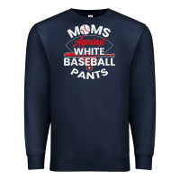 Navy moms against white baseball pants sport lover mothers day Premium Sweatshirt - linhVisuals