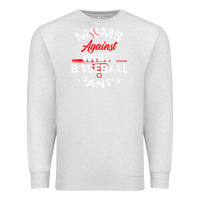 Oatmeal Heather moms against white baseball pants sport lover mothers day Premium Sweatshirt - linhVisuals