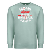 Seafoam moms against white baseball pants sport lover mothers day Premium Sweatshirt - linhVisuals
