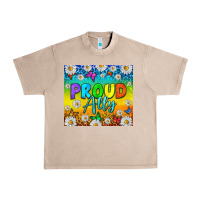 French Oak LGBTQ+ Proud Ally With Daisy Tumbler Urban Heavy Tee - BundleAndBundleShop