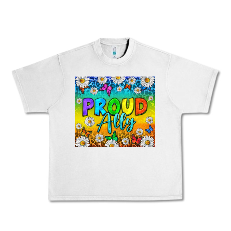 Lgbtq+ Proud Ally With Daisy Tumbler Urban Heavy Tee by BundleAndBundleShop | Teevron