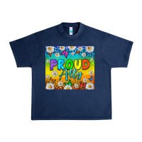 Navy LGBTQ+ Proud Ally With Daisy Tumbler Urban Heavy Tee - BundleAndBundleShop
