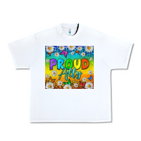White LGBTQ+ Proud Ally With Daisy Tumbler Urban Heavy Tee - BundleAndBundleShop
