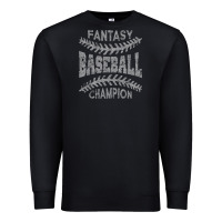 Black fantasy baseball champion distressed Premium Sweatshirt - linhVisuals