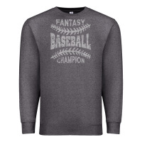 Charcoal Heather fantasy baseball champion distressed Premium Sweatshirt - linhVisuals