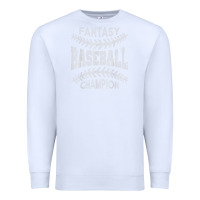 White fantasy baseball champion distressed Premium Sweatshirt - linhVisuals