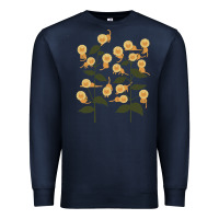 Navy Funny Cat Camouflage Premium Sweatshirt - linhVisuals