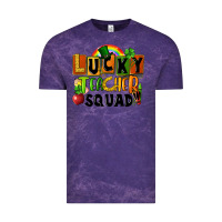 Cloud Purple lucky teacher squad Vintage Tee - FaDigitalArtStudio