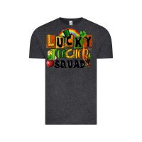Vintage Black lucky teacher squad Vintage Tee - FaDigitalArtStudio
