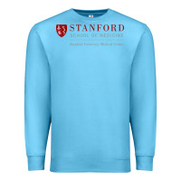 Ocean Blue stanford school of medicine Premium Sweatshirt - linhVisuals