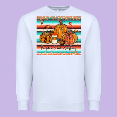 Pumkin Spice Everything Tumbler Premium Sweatshirt Designed By Jahusdesignshop