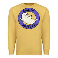 Antique Gold seal of approval baby art Premium Sweatshirt - linhVisuals
