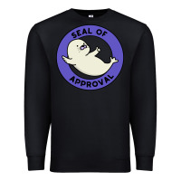 Black seal of approval baby art Premium Sweatshirt - linhVisuals