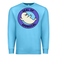 Ocean Blue seal of approval baby art Premium Sweatshirt - linhVisuals