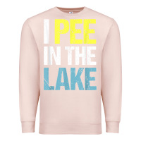 Pale Pink i pee in the lake funny summer vacation t shirt Premium Sweatshirt - linhVisuals