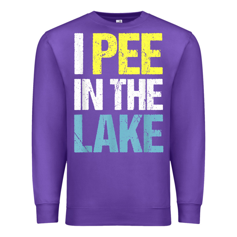 I Pee In The Lake Funny Summer Vacation T Shirt Premium Sweatshirt by linhVisuals | Teevron