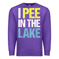 Purple i pee in the lake funny summer vacation t shirt Premium Sweatshirt - linhVisuals