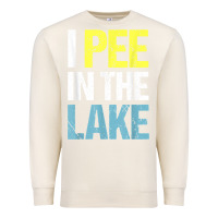 Sandshell i pee in the lake funny summer vacation t shirt Premium Sweatshirt - linhVisuals
