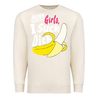 Sandshell sorry girls i suck dick Banana Premium Sweatshirt - linhVisuals