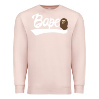Pale Pink bape text Premium Sweatshirt - linhVisuals