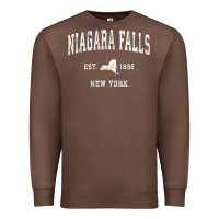 Chestnut niagara falls new york ny vintage athletic sports design t shirt Premium Sweatshirt - linhVisuals