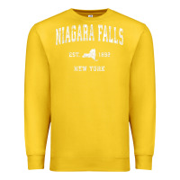 Lemon niagara falls new york ny vintage athletic sports design t shirt Premium Sweatshirt - linhVisuals