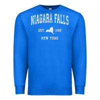 True Royal niagara falls new york ny vintage athletic sports design t shirt Premium Sweatshirt - linhVisuals