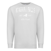 Dove Grey niagara falls new york ny vintage athletic sports design t shirt Premium Sweatshirt - linhVisuals