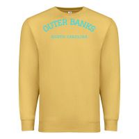 Antique Gold north carolina outer banks obx nc beach gift long sleeve t shirt Premium Sweatshirt - linhVisuals