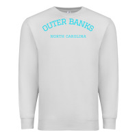 Dove Grey north carolina outer banks obx nc beach gift long sleeve t shirt Premium Sweatshirt - linhVisuals