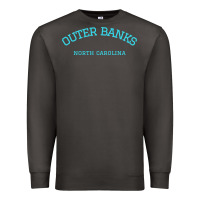 Smoke north carolina outer banks obx nc beach gift long sleeve t shirt Premium Sweatshirt - linhVisuals