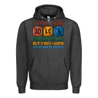 Charcoal Heather i tell dad jokes periodically but only when i'm in Zipper Hoodie - JahusDesignShop