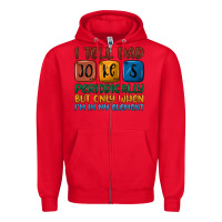 Red i tell dad jokes periodically but only when i'm in Zipper Hoodie - JahusDesignShop