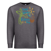 Charcoal Heather now where's my cabana boy, beach palm tree coconut t shirt Premium Sweatshirt - linhVisuals