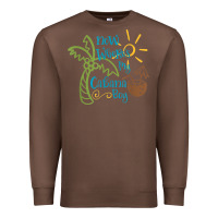 Chestnut now where's my cabana boy, beach palm tree coconut t shirt Premium Sweatshirt - linhVisuals