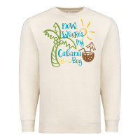 Sandshell now where's my cabana boy, beach palm tree coconut t shirt Premium Sweatshirt - linhVisuals