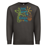 Smoke now where's my cabana boy, beach palm tree coconut t shirt Premium Sweatshirt - linhVisuals