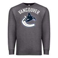 Charcoal Heather canucks white Premium Sweatshirt - linhVisuals