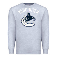 Heather Grey canucks white Premium Sweatshirt - linhVisuals