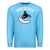 Ocean Blue canucks white Premium Sweatshirt - linhVisuals