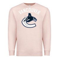 Pale Pink canucks white Premium Sweatshirt - linhVisuals